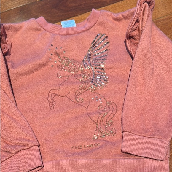 Vince Camuto Pink Sweater with Unicorn Graphic - Picture 3 of 12